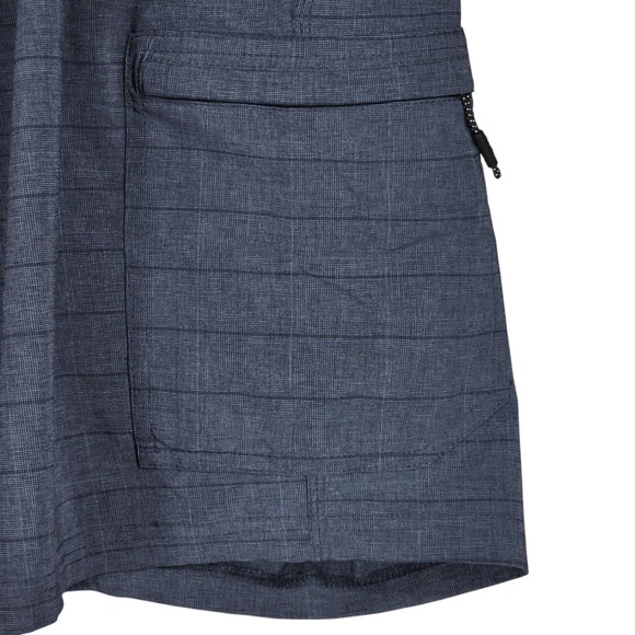 ONeill Hybrid Board Short 40 Men Crossover Cargo Blue Plaid 10"‎ Swim Beach Surf - Picture 10 of 13